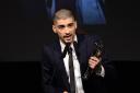 Zayn Malik receives his Outstanding Achievement in Music award at the 2015 British Asian Awards (Doug Peters/PA)