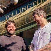 Jamie Allan and Ed McIlroy outside soon-to-open Tollington's