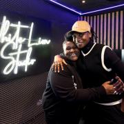 Rapper Little Simz (right) opened the new studio with Lift youth hub manager Judith Samuel