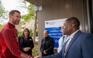 Per Mertesacker attended the opening of the new North London Mental Health Partnerships centre in Lowther Road