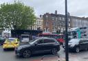 The incident blocked traffic in Holloway Road this afternoon