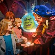 Shrek's Adventure is a series of scenes blending live action and animation that brings the well loved films to life