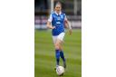 Rebecca Holloway in action for Birmingham City Women.