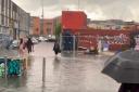 Callum Winn took this footage of the flooding in Hackney Wick