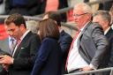 Leyton Orient chairman Barry Hearn in the stands after the game at Wembley (pic: Mike Egerton/PA)