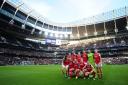 Arsenal pose for a photo before the FA Women's Super League match at the Tottenham Hotspur Stadium, London. Picture: Zac Goodwin/PA