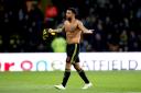 Watford's Troy Deeney walks off the pitch after receiving a red card for violent conduct during the Premier League match at Vicarage Road, Watford. PA