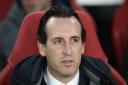 Arsenal manager Unai Emery during the UEFA Europa League quarter final, first leg match at The Emirates Stadium, London. PA
