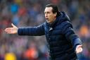Arsenal manager Unai Emery gestures on the touchline during the Premier League match at the John Smith's Stadium, Huddersfield.