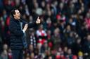 Arsenal manager Unai Emery during the Premier League match at the Emirates Stadium (pic Dominic Lipinski/PA)