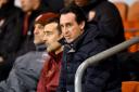 Arsenal manager Unai Emery in the stands during the Emirates FA Cup, third round match at Bloomfield Road, Blackpool. PA