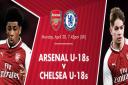 Arsenal U18s hosted Chelsea U18s in FA Youth Cup Final. CREDIT: ARSENAL FC