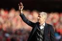 Arsenal manager Arsene Wenger salutes the fans after his final home game as manager (pic Nick Potts/PA)