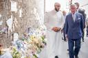 File photo dated 21/06/2017 of the Prince of Wales (right) with Imam Mohammed Mahmoud during a visit to Muslim Welfare House in north London. Darren Osborne, of Glyn Rhosyn in Cardiff, was found  guilty of murder and attempted murder  at Woolwich Crown Co
