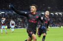 Arsenal's Alexis Sanchez celebrates scoring his side's first goal of the game during the Premier League match at Turf Moor, Burnley.