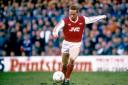 Perry Groves in action for Arsenal during his playing days. He scored a winning goal for the Gunners in a fourth round tie at Brighton exactly 25 years ago this weekend.