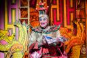 Olivier Award-winner Clive Rowe appears as the Dame in Hackney Empire's Aladdin. Picture: Robert Workman.