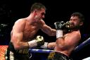 Callum Smith (left) and John Ryder during the WBA World, WBC Diamond & Ring Magazine super-middleweight titles fight at the M&S Bank Arena, Liverpool