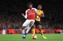 Alex Iwobi scored an early goal for Arsenal but things went downhill after that. Picture: MIKE EGERTON/PA