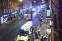 The scene in Essex Road after the shooting. Picture: Teresa Rider