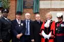 Islington North MP Jeremy Corbyn with veterans, servicemen and councillors at the Manor Gardens unveiling of a plaque dedicated to the Islington men who lost their lives in the Battle of the Somme 100 years ago. Picture: Polly Hancock
