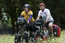 Meg Lloyd and Ollie Roffey are cycling from Highbury Fields to Australia. Picture: Nigel Sutton