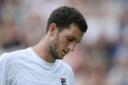 James Ward lost to Mikhail Youzhny in straight sets in the first round at Wimbledon today