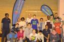 Paralympian John Worrall with children from Sobell Lesuire Centre