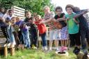 Children celebrated their adventure playground at Lumpy Hill park being protected under a new rule