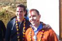 Neil Jeffery (right) with Gethin Jones in Nepal