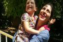 Nazanin Zaghari-Ratcliffe reunited with daughter Gabriella following her temporary release on Thursday. Picture: Free Nazanin Campaign