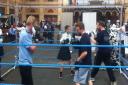 Youngsters try their hand at boxing at the Haringey Box Cup Schools' Day at Alexandra Palace