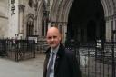 Bob Warnock outside the Royal Courts of Justice after the verdict was handed down
