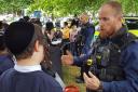 Youngsters meet police at the annual Shomrim open day on Clapton Common. Picture: @Shomrim