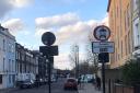 A camera enforced traffic filter in Benwell Road, Islington