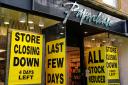 One Paperchase store pictured before closing down - as the remaining 106 stores are also set to close