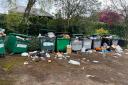 Overflowing bins in Alwyne Square have angered residents