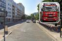 Three fire engines and around 15 firefighters were called to the blaze in a student accommodation block on Goswell Road in Islington