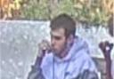 An image of the man who police want to speak to, following a stabbing in Clerkenwell
