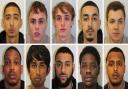 Convicted:  (top row left to right) Chris Costi, Bobby Kennedy, Alfie Kennedy, Adam Atallah, Dylan Castano-Lopez, (bottom row left to right) Courtney White, Mominur Rahman, Mohammed Anwar Hussain, Chang Mabiala and Mohammed Imran Ali. Picture credit: Met