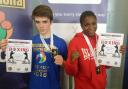 Islington Boxing Club's Callum Angel-Taylor (left) and Caroline Dubois won gold medals at the Monkstown Box Cup in Dublin