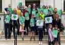 Medics joined environmentalists, travel campaigners and academics to express their strong support for Islington Council's people friendly streets scheme, as they delivered a statement on the town hall steps