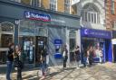 Queues outside the Cancer Research UK shop in Angel as non-essential shops reopened on April 12