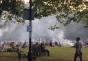 Smoky barbecues in Highbury Fields. Picture: submitted to Islington Gazette