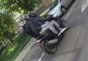 Police want to trace these two men after a moped hit a woman in City Road on Thursday. Picture: Met Police