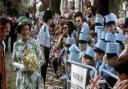 A smile from Queen Elizabeth II as she meets people during a walkabout at Highbury Fields during her Silver Jubilee tour in 1977
