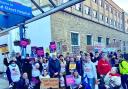 Jeremy Corbyn joined nurses on strike outside Great Ormond Street Hospital