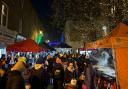 The stalls at White Cross Street festive lights switch-on event