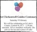 1st Clerkenwell Guides Centenary