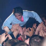 Pete Doherty performs with Babyshambles during a Children of the Tsunami event at The Garage in 2005